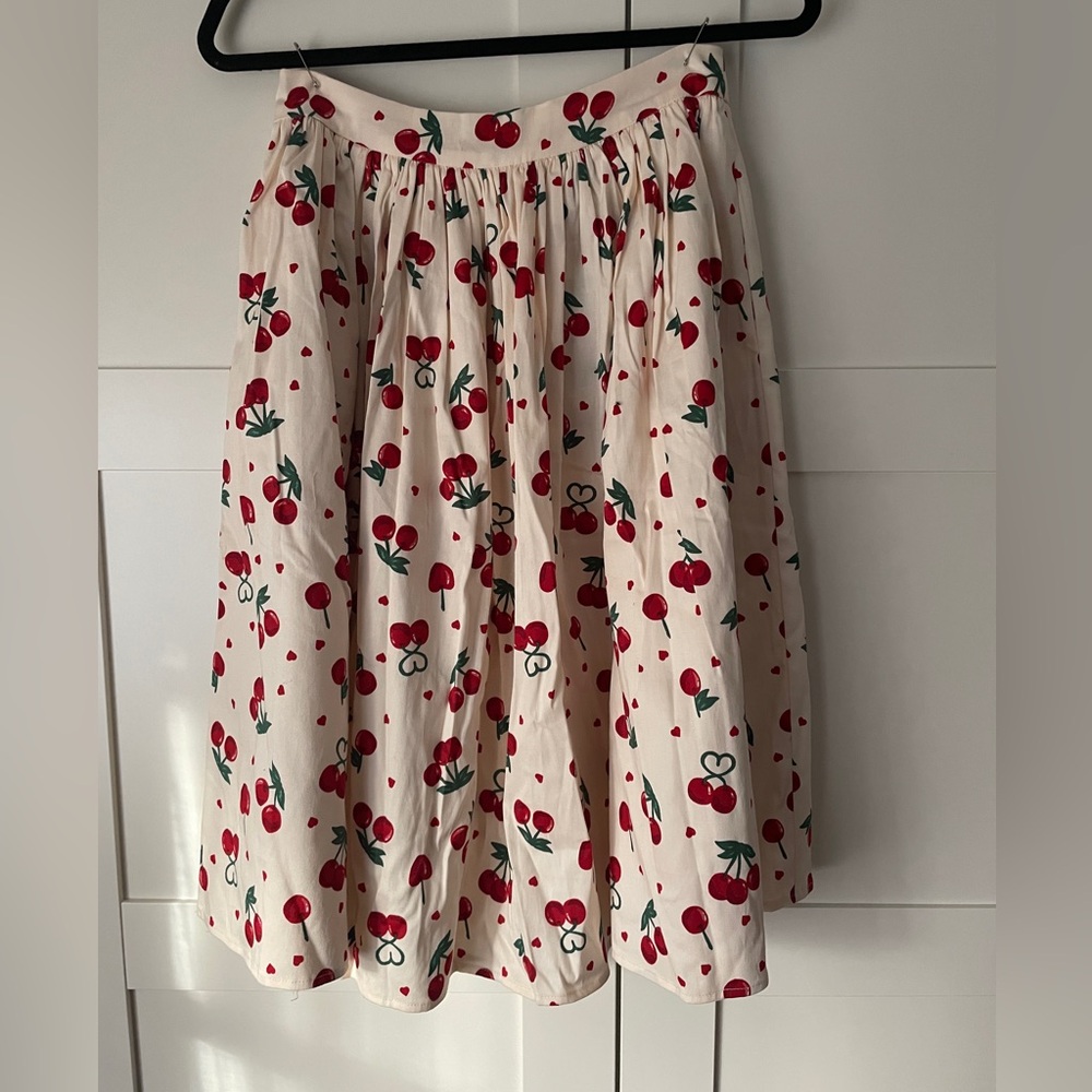 Cherry Print Skirt Retro 50’s style